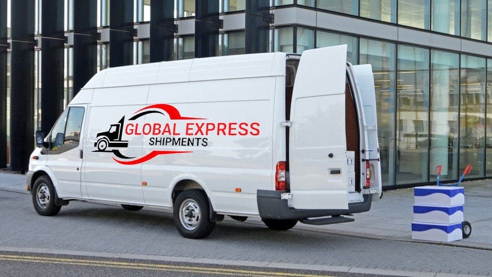 Global Express Shipments delivery van